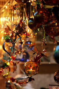 Close-up of christmas decoration