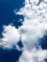 Low angle view of clouds in sky