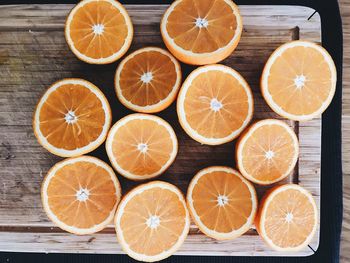 Directly above shot of orange fruits