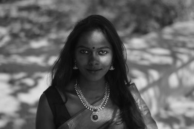 Portrait of a smiling young black woman 