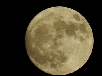 Close-up of moon against sky at night