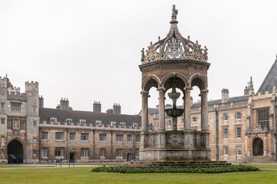 View of historic building against clear sky