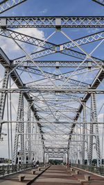 Low angle view of bridge against sky