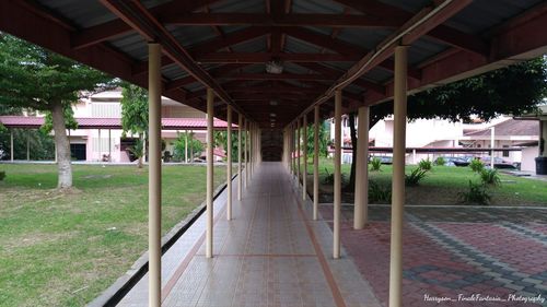 View of bridge in water