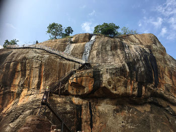 Rock formations against sky