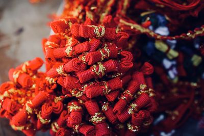 Close-up of red chili peppers