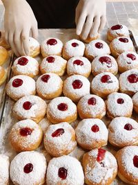 Woman holding ice cream