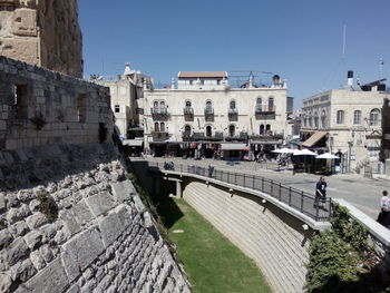 View of historic buildings against sky