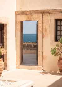 Entrance of historic building