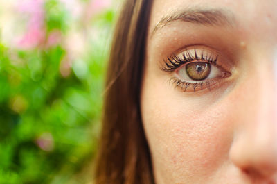 Close-up of young woman