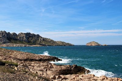 Scenic view of sea against sky