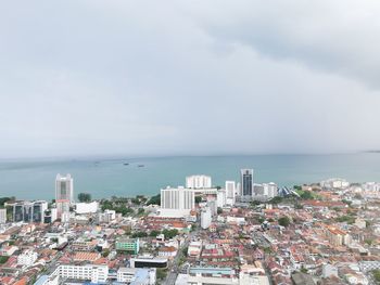 Panoramic view of beach against sky