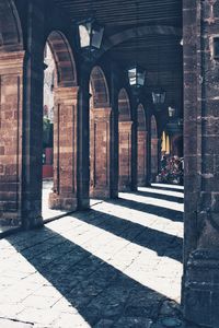 Corridor of historic building