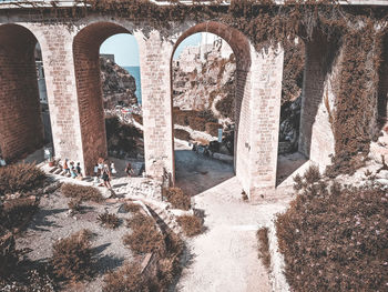 Low angle view of historical building against sky