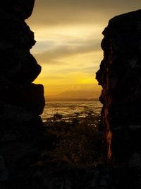 Sunset over sea