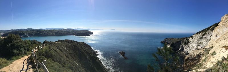 Panoramic view of sea against sky