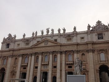 Low angle view of statue