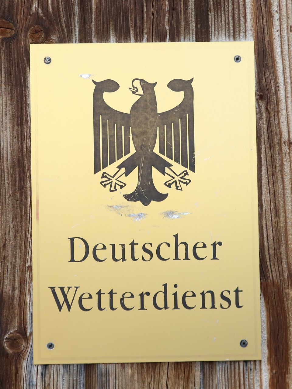 CLOSE-UP OF WARNING SIGN ON WOODEN WOOD