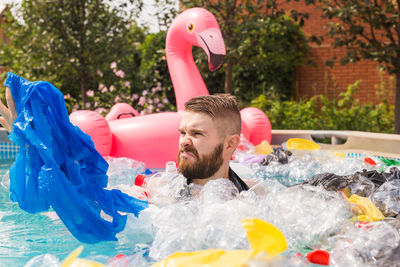 People in swimming pool