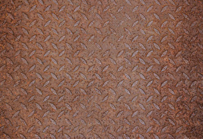 Full frame shot of old metal