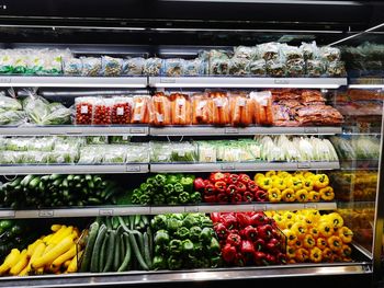 Various fruits for sale in store