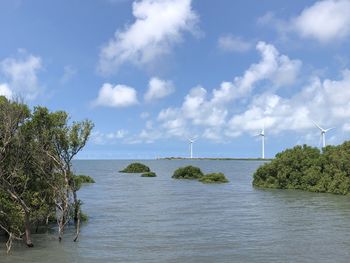 Scenic view of sea against sky