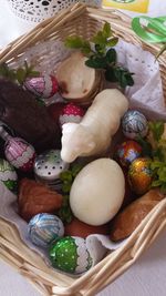 High angle view of trees