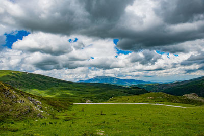 Scenic view of landscape against sky