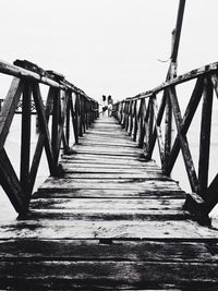 Footbridge over river