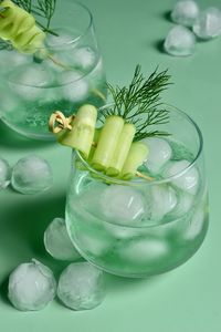 Close-up of ice cream in glass