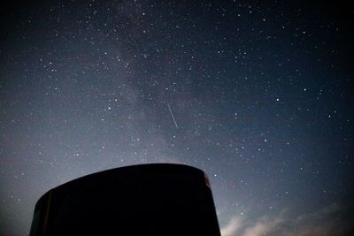 Low angle view of sky at night