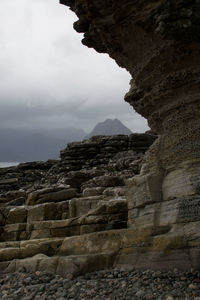 Low angle view of old ruins