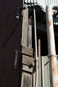 Low angle view of wood