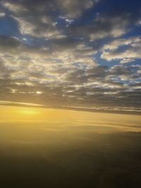 Scenic view of cloudscape against sky during sunset