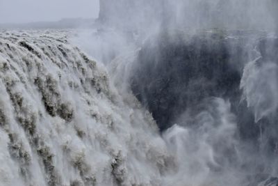 Scenic view of waterfall