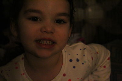 Close-up portrait of girl