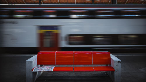 Train at railroad station