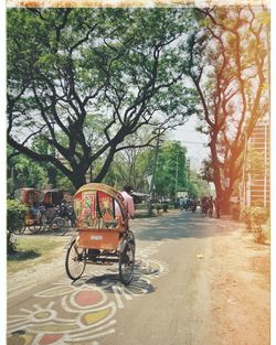 Bicycle on road