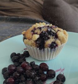 Close-up of cake in plate