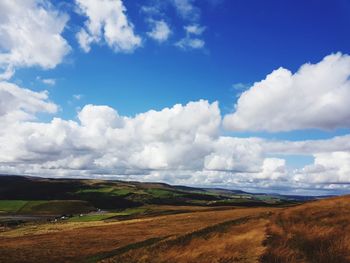 Scenic view of landscape against sky