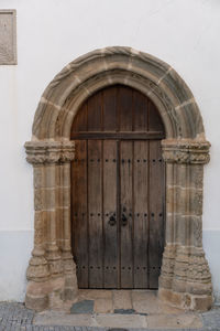 Entrance of historic building