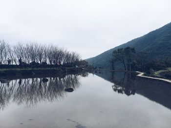 Reflection of clouds in water