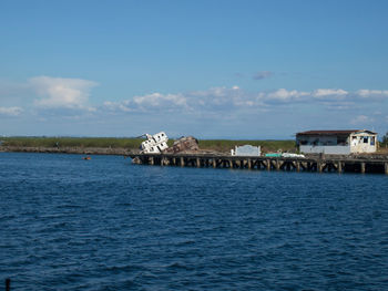 Pier in sea