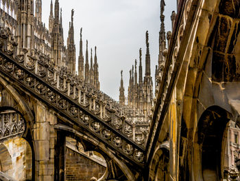 Milan cathedral against sky in city