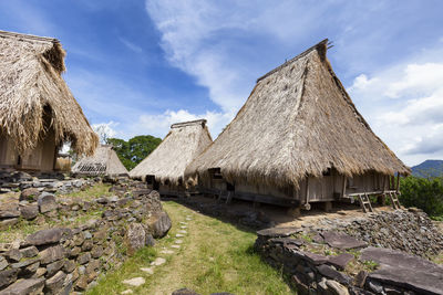 Panoramic view of historic building against sky