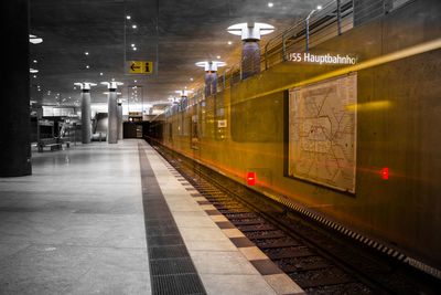 Railroad station platform