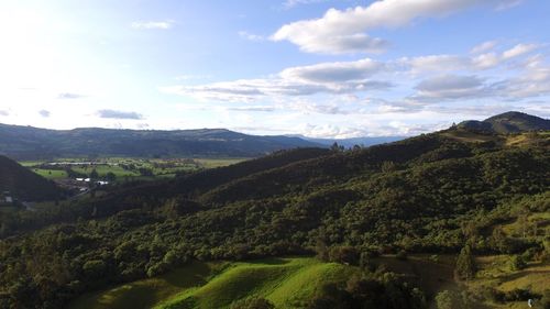 Scenic view of landscape against sky