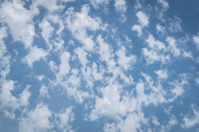 Low angle view of clouds in sky
