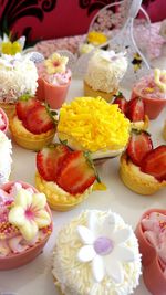 Close-up of food on table