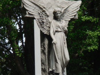 Low angle view of statue